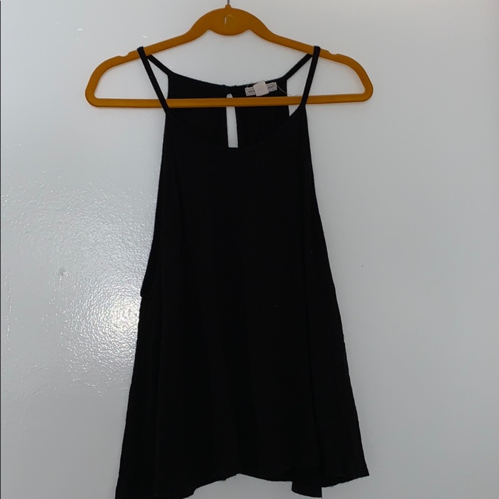 Melrose and Market Black Halter Tank